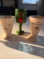 Vintage Benedictine Likeur Glaasjes Set van 3 Keramiek Aarde, Antiek en Kunst, Antiek | Keramiek en Aardewerk, Ophalen of Verzenden