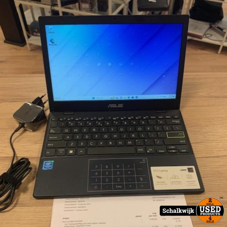 Asus Vivobook E210MA WIN 11 Factuur 10-01-2023, Computers en Software, Windows Laptops, Zo goed als nieuw