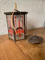 Antieke Gebrandschilderde Amsterdamse School Lamp Art Deco, Ophalen of Verzenden