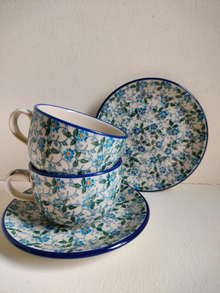 Kop en schotel Bunzlau Castle, Huis en Inrichting, Keuken | Servies, Nieuw, Kop(pen) en/of Schotel(s), Overige stijlen, Keramiek