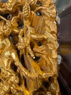 Oosters houtsnijwerk 18 x32 cm €65., Antiek en Kunst, Ophalen