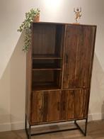 Wandkast mangohout, Huis en Inrichting, Kasten | Wandmeubels, Ophalen of Verzenden, Zo goed als nieuw, Minder dan 150 cm, 150 tot 200 cm