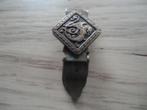 Vintage dasspeld, hersenschim vierkant., Sieraden, Tassen en Uiterlijk, Antieke sieraden, Verzenden, Overige materialen, Overige typen