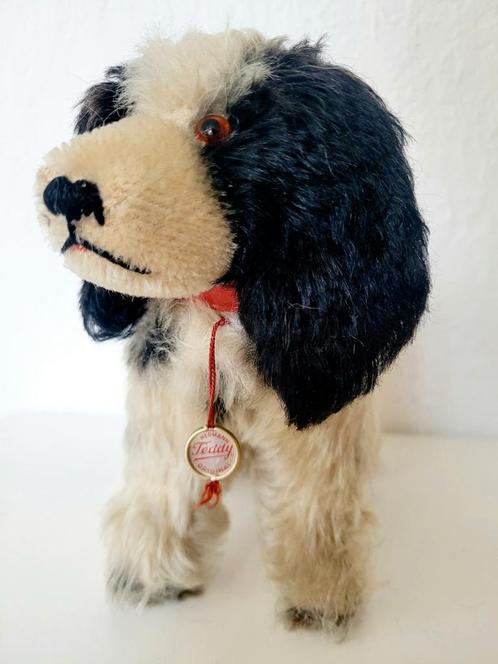 Mooie oude Cocker Spaniël Teddy-Hermann, Antiek en Kunst, Antiek | Speelgoed, Ophalen of Verzenden