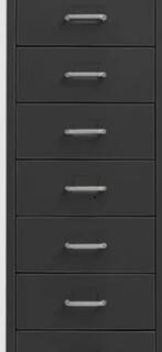 Ladeblok verrijdbaar 28x41x109 cm metaal antracietkleurig, Verzenden, Nieuw