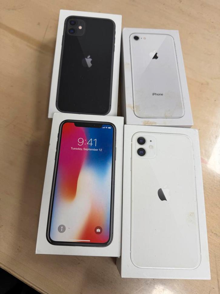 Diverse iPhones  lege doos, Telecommunicatie, Mobiele telefoons | Apple iPhone, Gebruikt, 64 GB, Zonder abonnement, Zonder simlock