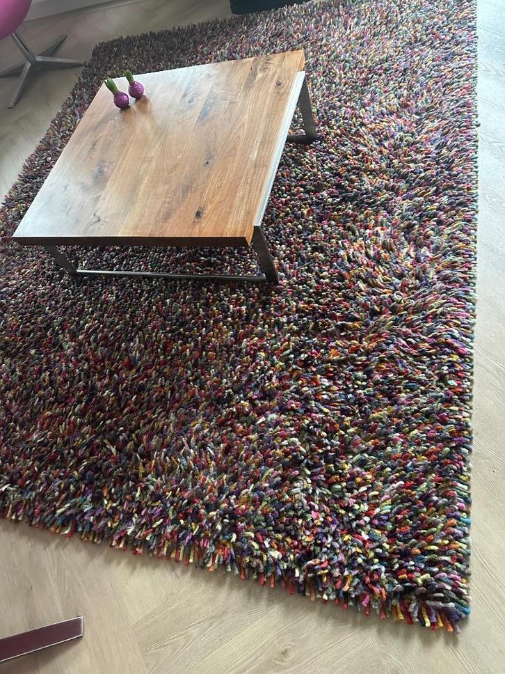 BRINK en CAMPMAN ROCKS MIX 70415 hoogpolig wollen vloerkleed, Huis en Inrichting, Stoffering | Tapijten en Kleden, Gebruikt, 200 cm of meer