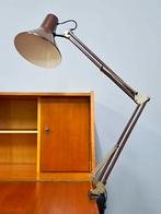 Vintage HEMA   bureaulamp retro architectenlamp jaren 70, Minder dan 50 cm, Midcentury retro seventies sixties lamp schaarlamp