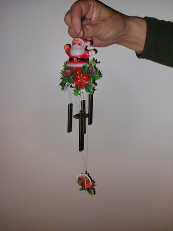 Vintage kerst windgong met kerstman  beschikbaar voor biedingen