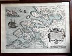Oude landkaart Zeeland, Nederland, Gelezen, Ophalen of Verzenden