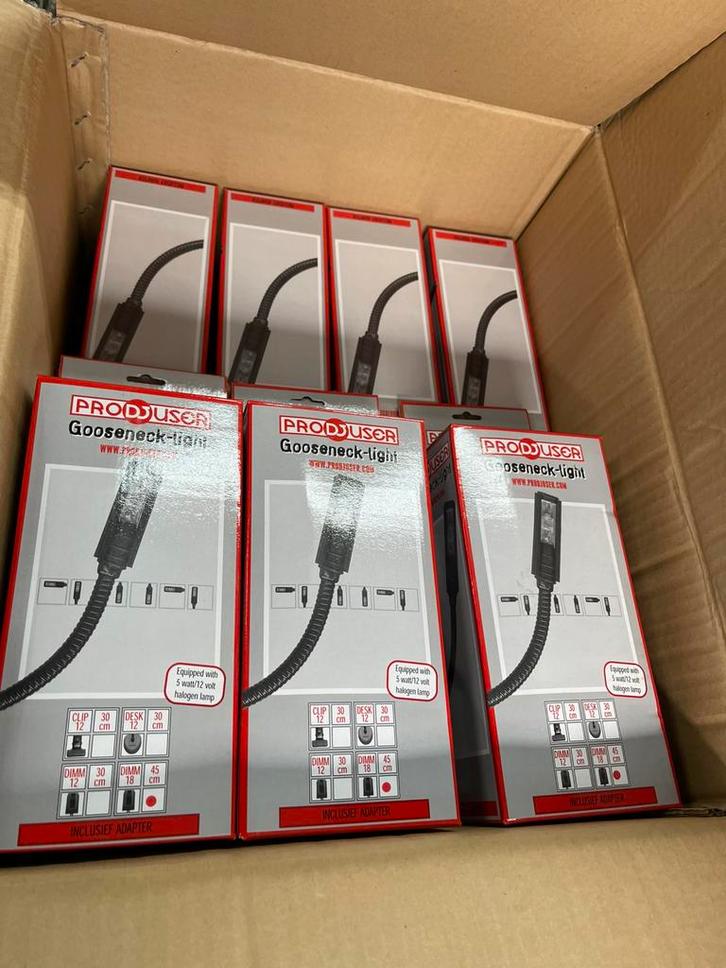 proDJuser Gooseneck Light Dimm18 Norm€39,50 nu STUNT €18,00, Muziek en Instrumenten, Licht en Laser, Nieuw, Licht, Kleur, Ophalen