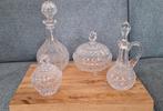 Complete, oud kristallen set, puntgaaf., Antiek en Kunst, Ophalen