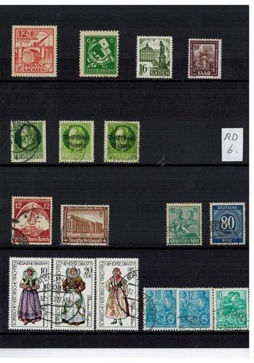 Voorjaars–Opruiming 35,    12 goedkope kavels Postzegels DDR beschikbaar voor biedingen