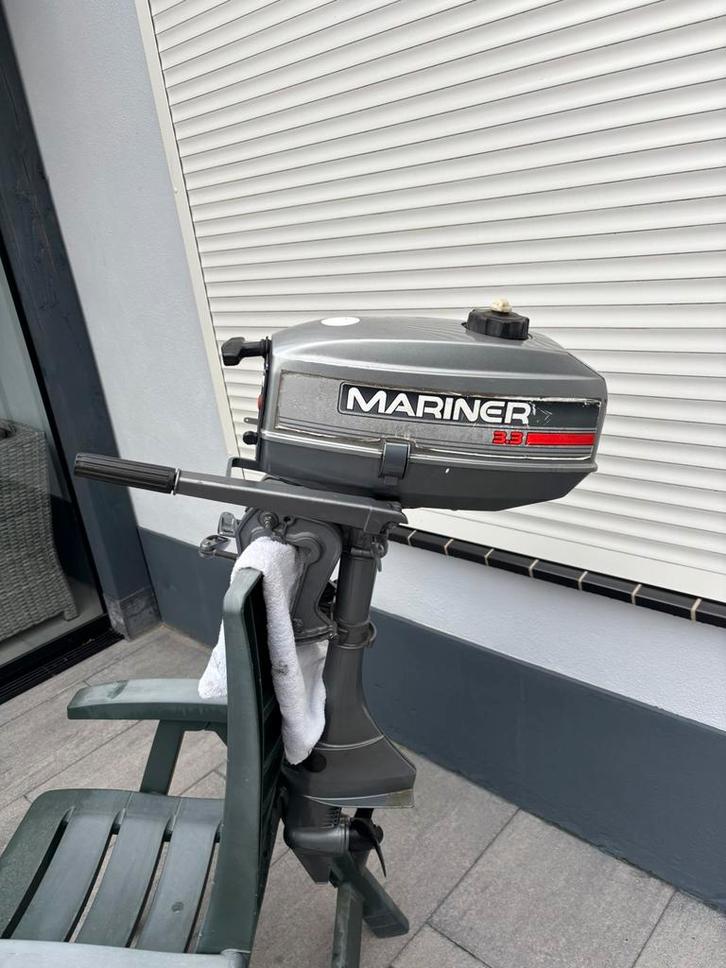 ‼️ Goed werkende Mariner 3.3 Pk 2 Takt Kortstaart ‼️, Watersport en Boten, Buiten- en Binnenboordmotoren, Gebruikt, Benzine, Buitenboordmotor