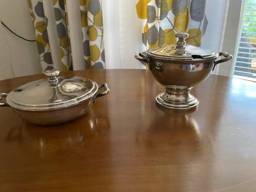 Zet van zwaar verzilverde Gero soep en groenteschalen, Huis en Inrichting, Keuken | Servies, Gebruikt, Schaal of Schalen, Overige stijlen