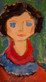 Portret van een Vrouw, Antiek en Kunst, Ophalen of Verzenden