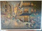 Houten legpuzzel 1000 Schmidt - Thomas Kinkade - Parijs, Ophalen of Verzenden, 500 t/m 1500 stukjes, Zo goed als nieuw, Legpuzzel