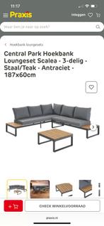 Nieuw hoek loungeset 5 personnen aluminium grijs, Ophalen, 5 zitplaatsen, Bank, Loungeset