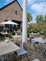 Terrastafels Klaptafels Bistrotafels horeca vierkant, Ophalen of Verzenden, Gebruikt, Vierkant, Metaal