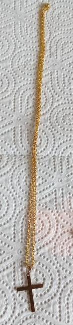 Ketting met kruisje, Ophalen of Verzenden, Zo goed als nieuw, Goud, Overige materialen