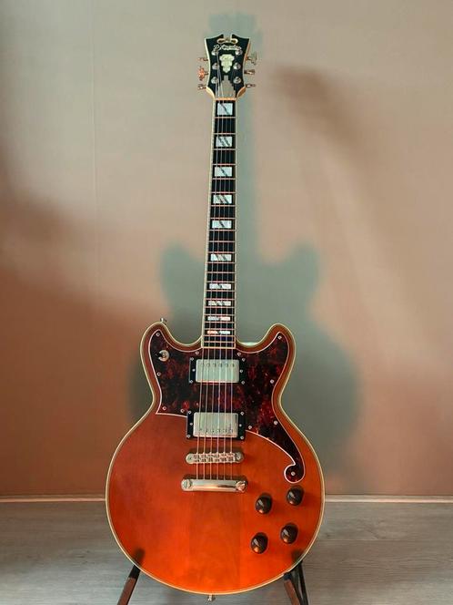 D'Angelico Deluxe Brighton incl. koffer, Muziek en Instrumenten, Snaarinstrumenten | Gitaren | Elektrisch, Zo goed als nieuw, Overige merken