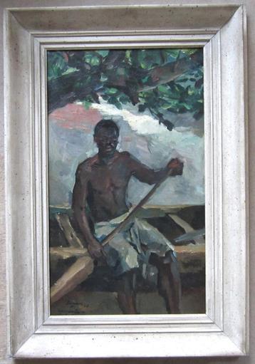 ==GESIGNEERD==man in bootje==AFRIKANIST== beschikbaar voor biedingen