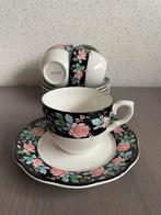 Victoria's Garden by Arita partij kop en schotels roosmotief, Huis en Inrichting, Keuken | Servies, Ophalen of Verzenden, Zo goed als nieuw