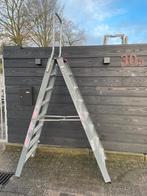 Altrex Falco 2x8 dubbel beloopbare trap met beugel, 2 tot 4 meter, Ophalen of Verzenden, Zo goed als nieuw