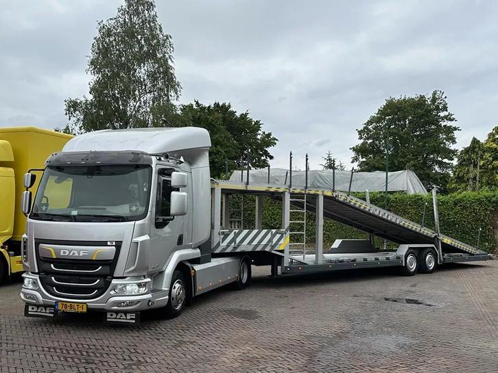 DAF LF 230 Autotransporter Showtruck 4/5 Lader 3 Seats Camer, Auto's, Vrachtwagens, Bedrijf, Te koop, ABS, Achteruitrijcamera