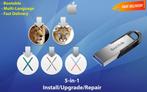 OSX / OS X / macOS 5in1 USB-Stick USB3.2 64GB 10.7.5-10.11.6, Ophalen of Verzenden, Nieuw, MacOS