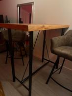 Bartafel - 120x60x107 - cm - massief - acaciahout, Ophalen, 100 tot 150 cm, 50 tot 100 cm, Metaal