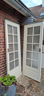 Ensuite deuren met glas, Doe-het-zelf en Verbouw, Deuren en Horren, Gebruikt, 80 tot 100 cm, 215 cm of meer, Binnendeur