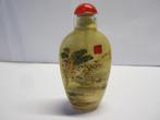 Chinese handbeschilderde snuff bottle, snuifflesje.9575 #, Ophalen of Verzenden