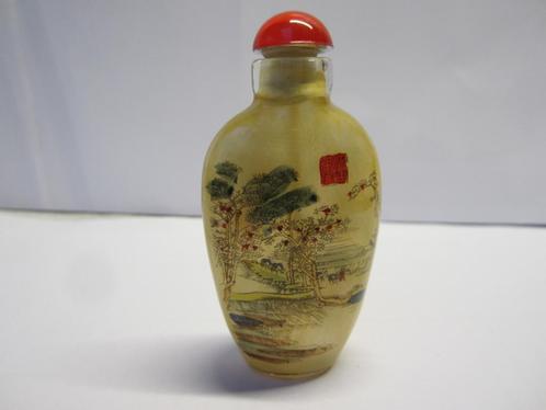 Chinese handbeschilderde snuff bottle, snuifflesje.9575 #, Antiek en Kunst, Kunst | Niet-Westerse kunst, Ophalen of Verzenden