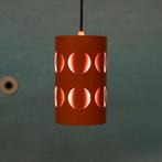 Space age 70s hanglamp orange vintage pendant, Ophalen of Verzenden, Gebruikt, Metaal, Retro