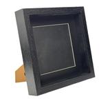 Passe-partout lijst 25x25 cm in walnoot, wit of zwart