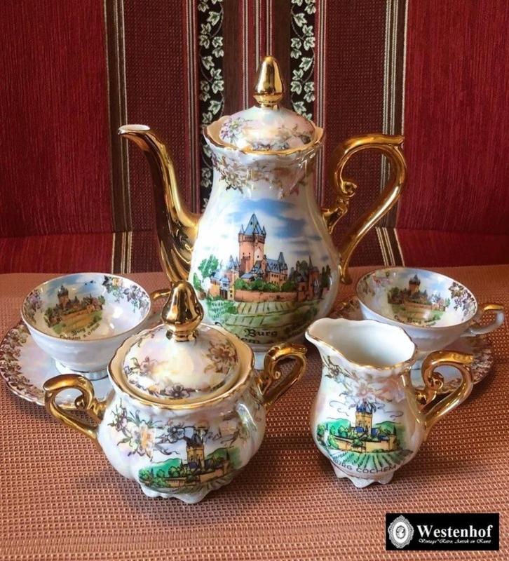 Oud mokka servies set Bavaria koffie theeservies verzameling, Antiek en Kunst, Antiek | Servies compleet, Ophalen of Verzenden