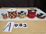 decoratie lint 5 rollen [a983], Diversen, Ophalen of Verzenden, 'T Olde Gre-j, Info@toldegrej.nl, Endepoelstraat 20f Didam