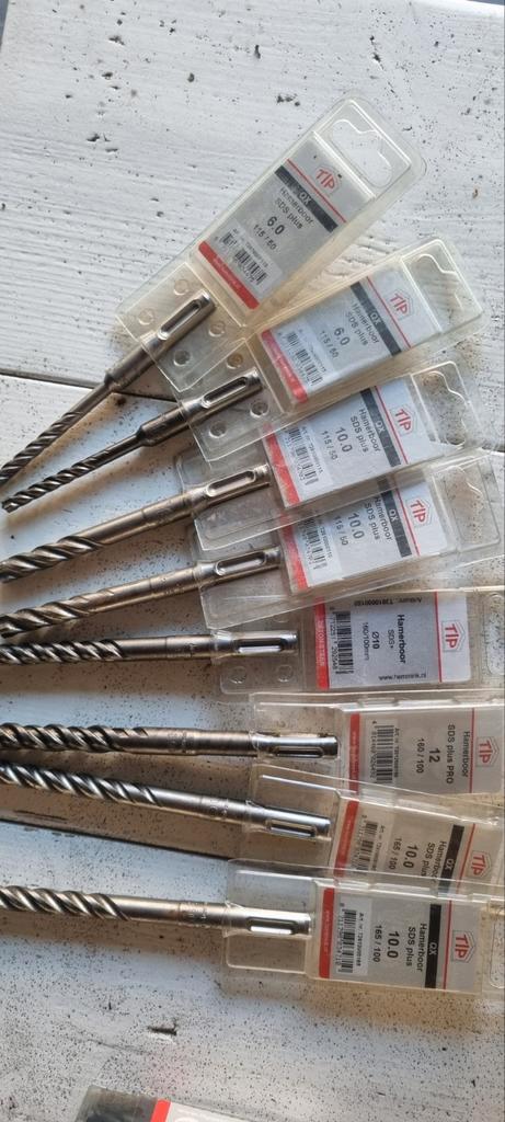 Boren set: SDS, staal, gatenzagen + diamantboren, Doe-het-zelf en Verbouw, Gereedschap | Handgereedschap, Gebruikt, Ophalen of Verzenden