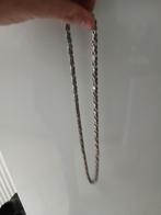 Zilverkleurige Koningsketting, Sieraden, Tassen en Uiterlijk, Kettingen, Met hanger, Ophalen of Verzenden, Zo goed als nieuw, Zilver