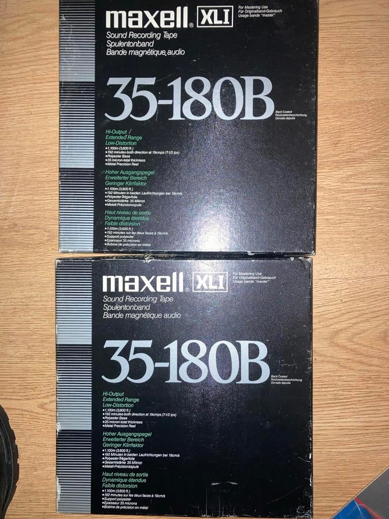 Maxell XLI 35-180B - Nieuwstaat 2stuks, Audio, Tv en Foto, Bandrecorders, Ophalen of Verzenden, Bandrecorder, Met banden