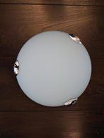 fijne plafond lamp met melkglas. In goede conditie, Ophalen of Verzenden, Gebruikt, Glas