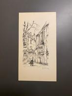 Henk Hoefman - Begijnhof Amsterdam, Antiek en Kunst, Kunst | Tekeningen en Foto's, Ophalen of Verzenden