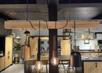 Showroommodel Lijn M hanglamp massief eiken:, Huis en Inrichting, Lampen | Hanglampen, Ophalen, 50 tot 75 cm, Glas, Zo goed als nieuw
