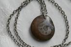 Ammoniet Fossiel  Hanger    -   aan ketting, Verzamelen, Mineralen en Fossielen, Verzenden, Fossiel