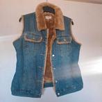 Bodywarmer spijkerstof / bont maat M, Ophalen of Verzenden, Zo goed als nieuw, Maat 38/40 (M), Blauw