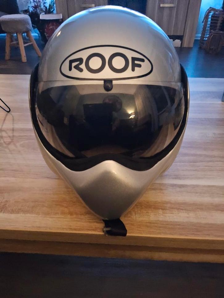 Roof Boxer Helm - Maat XL - Grijs - ZGAN, Motoren, Kleding | Motorhelmen, Dames, Heren, Systeemhelm, XL, Overige merken, Tweedehands