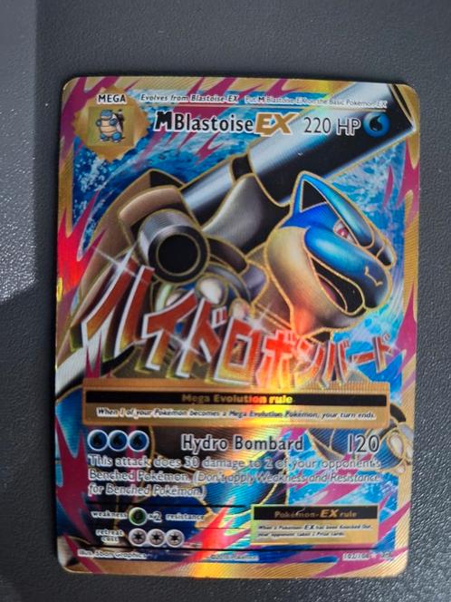 Mega Blastoise EX evolutions, Hobby en Vrije tijd, Verzamelkaartspellen | Pokémon, Gebruikt, Losse kaart, Ophalen of Verzenden