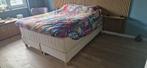 Ikea boxspring 160x200, Ophalen, Gebruikt, Beige, Tweepersoons