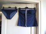 Esprit zgan haltertop tankini 40B Blauw met groene ankertjes, Overige typen, Blauw, Ophalen of Verzenden, Zo goed als nieuw